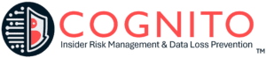 COGNITO™ logo: A shield with circuit lines and a red human head profile, symbolizing data loss prevention and intelligence, next to bold ‘COGNITO’ text.
