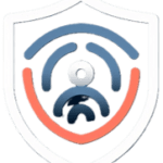 The image depicts reduced insider threat risk: featuring a human on a shield surrounded by a protective data bubble, symbolizing a reduced risk of insider threats.