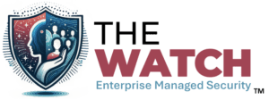 Jadex Strategic Group's logo of THE WATCH™ Enterprise Managed Security™ featuring a stylized shield with intricate designs symbolizing protection and cybersecurity.