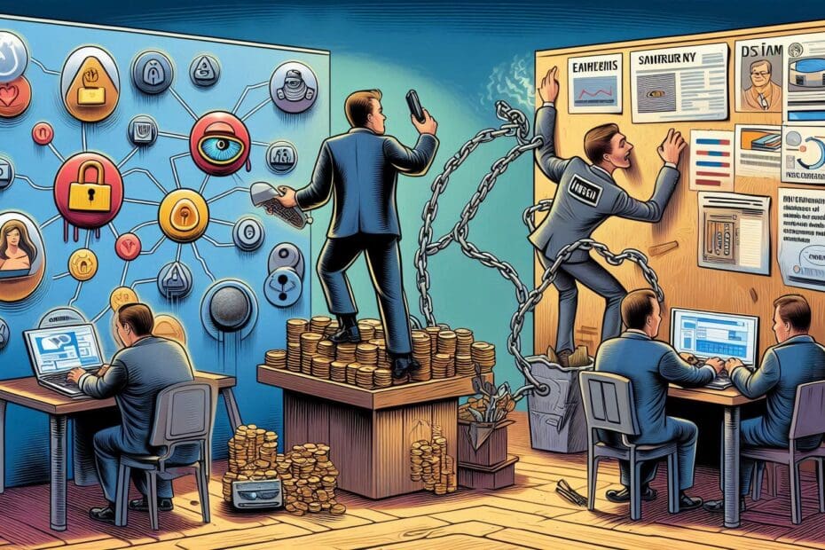 An image of unethical marketing practices and copying a vendors idea.