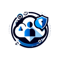 An image of a generic user in the cloud representing user risk management.